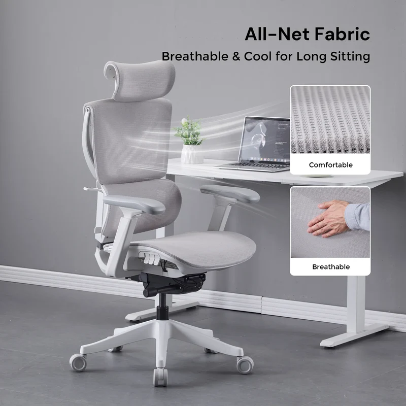 S7 Ergonomic Office Chair with Three-Button Adjustment