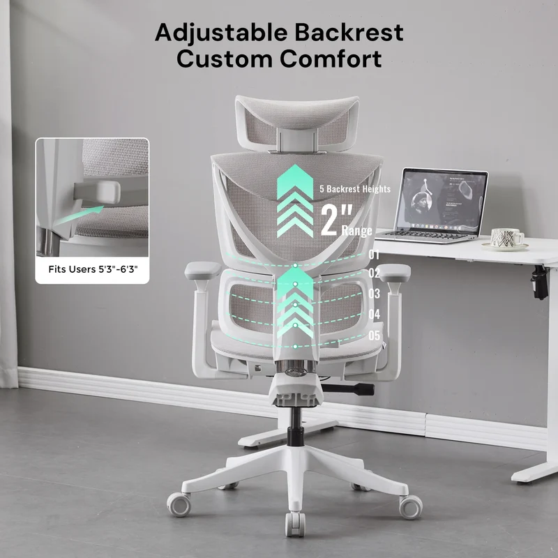S7 Ergonomic Office Chair with Three-Button Adjustment