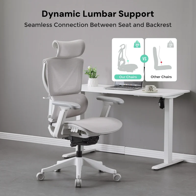 S7 Ergonomic Office Chair with Three-Button Adjustment