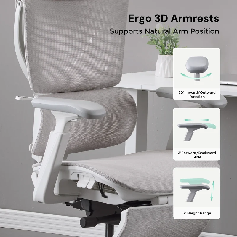 S7 Ergonomic Office Chair with Three-Button Adjustment