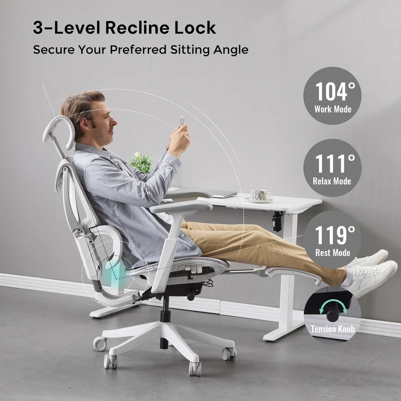 S7 Ergonomic Office Chair with Three-Button Adjustment