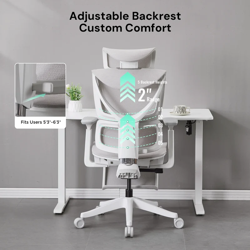 S7 Ergonomic Office Chair with Three-Button Adjustment