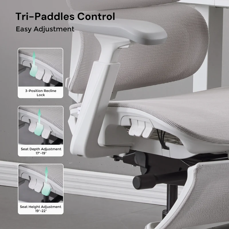 S7 Ergonomic Office Chair with Three-Button Adjustment