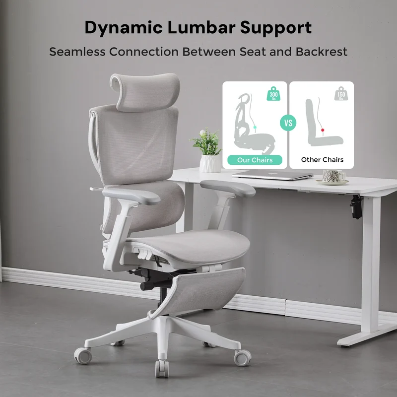 S7 Ergonomic Office Chair with Three-Button Adjustment