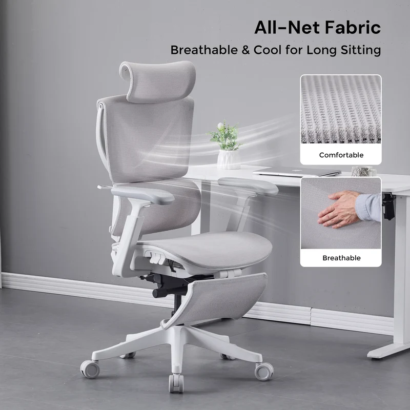 S7 Ergonomic Office Chair with Three-Button Adjustment