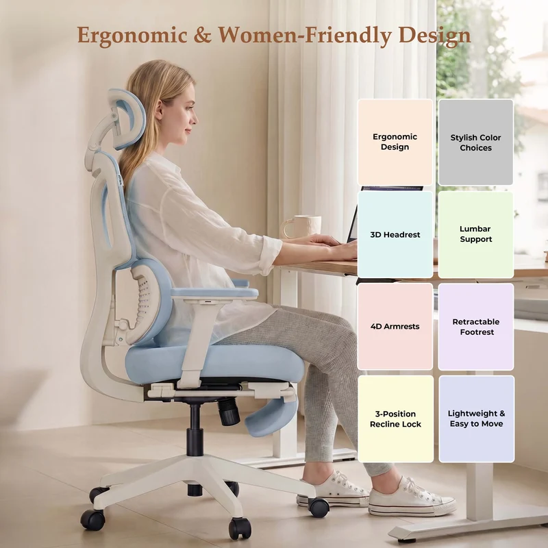 Welax S3 – Ergonomic Office Chair with a Colorful Lifestyle Design