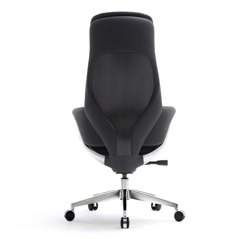 Omidi-Norris Premium Leather Chair with Lumbar Support