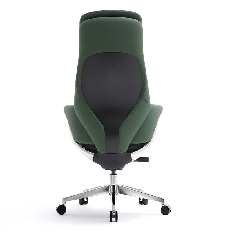 Omidi-Norris Premium Leather Chair with Lumbar Support