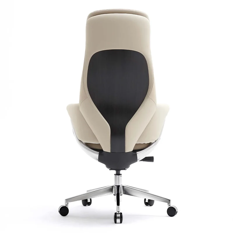 Omidi-Norris Premium Leather Chair with Lumbar Support