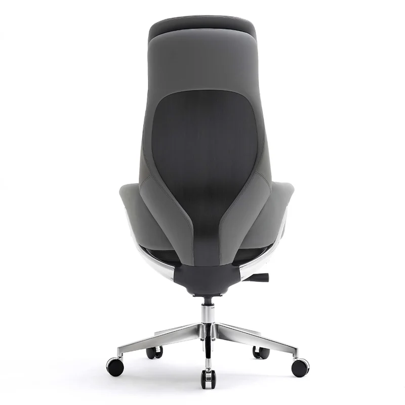 Omidi-Norris Premium Leather Chair with Lumbar Support