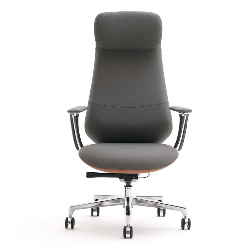 Omidi-Neta Premium Leather Chair with Headrest