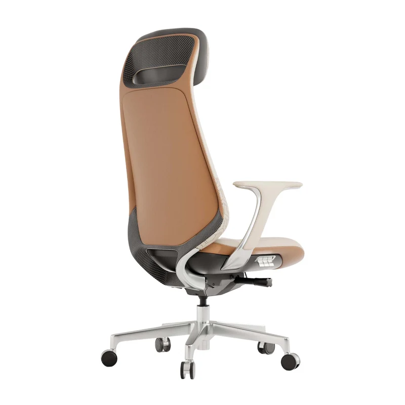 Omidi-Neta Premium Leather Chair with Headrest