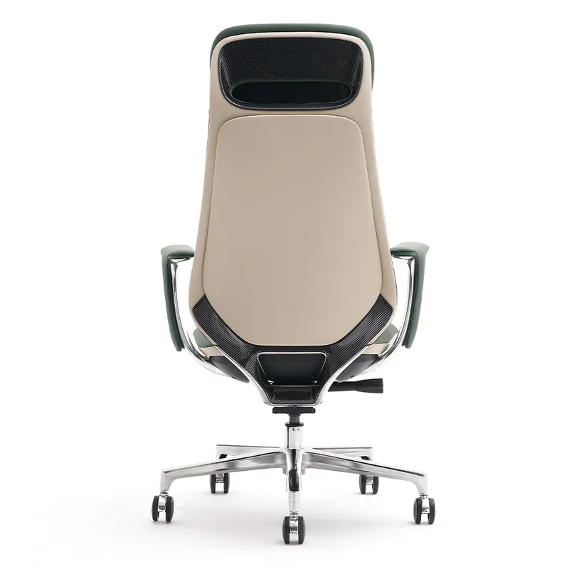 Omidi-Neta Premium Leather Chair with Headrest