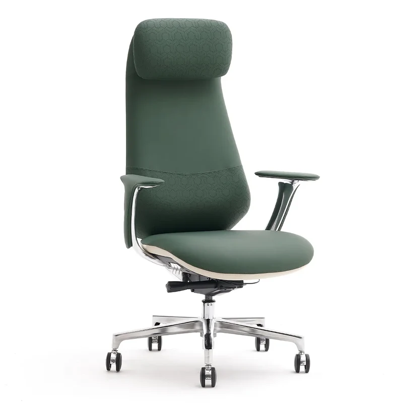 Omidi-Neta Premium Leather Chair with Headrest
