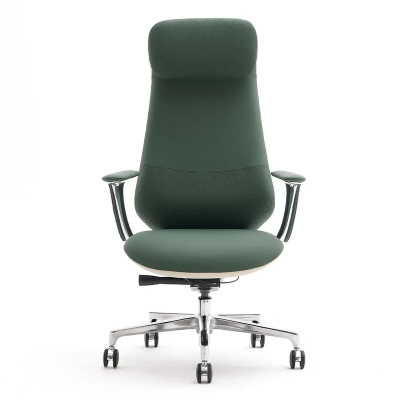 Omidi-Neta Premium Leather Chair with Headrest