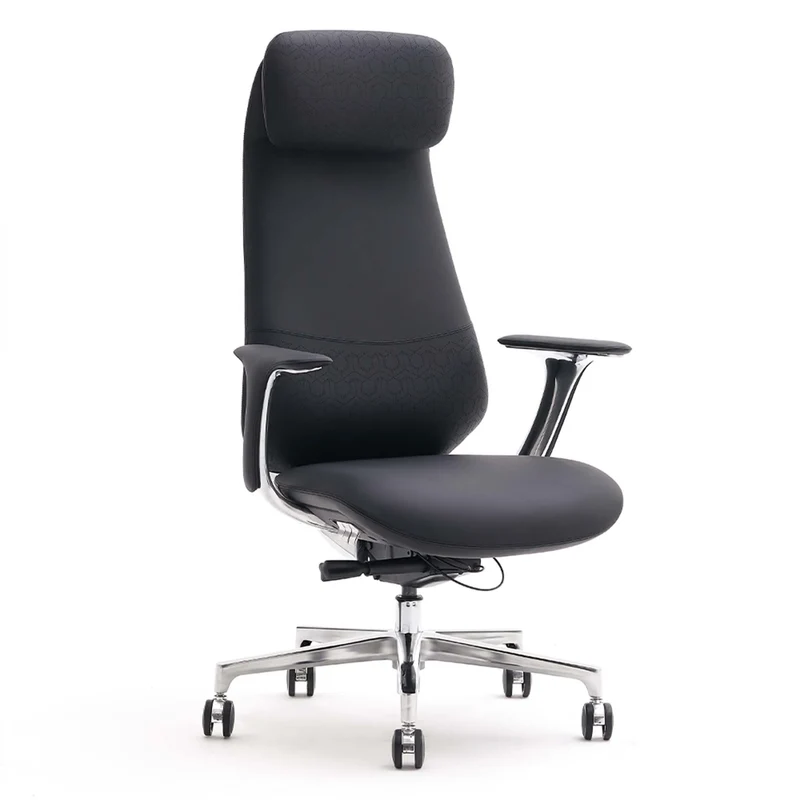 Omidi-Neta Premium Leather Chair with Headrest