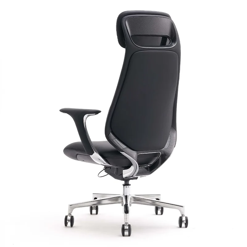 Omidi-Neta Premium Leather Chair with Headrest
