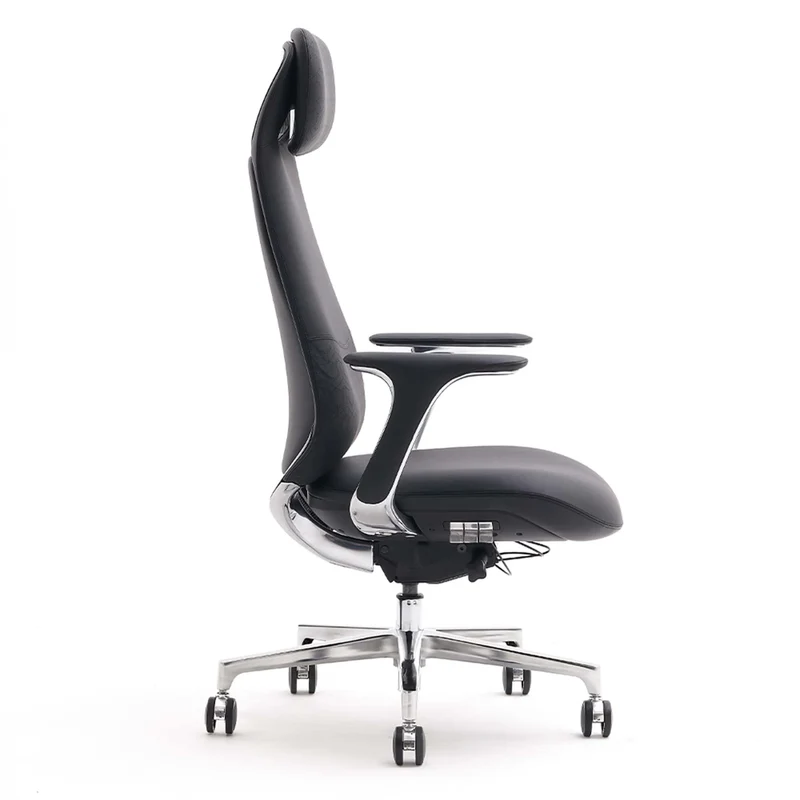 Omidi-Neta Premium Leather Chair with Headrest