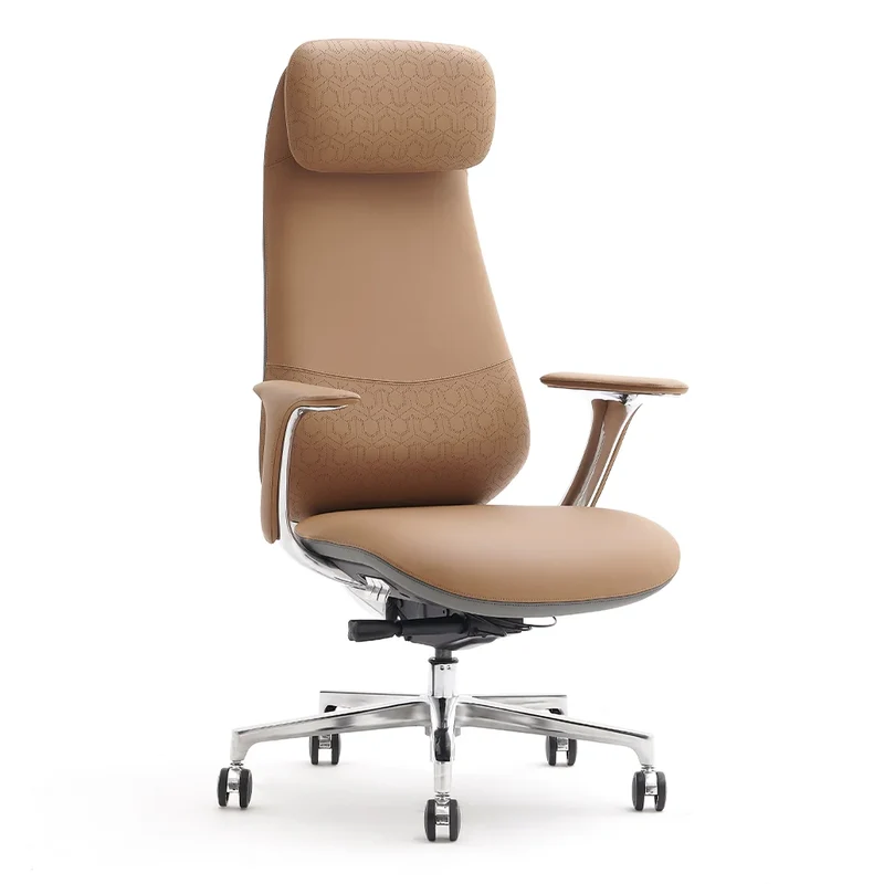 Omidi-Neta Premium Leather Chair with Headrest