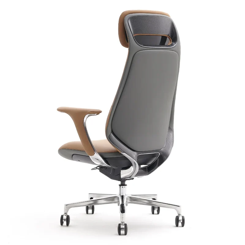 Omidi-Neta Premium Leather Chair with Headrest