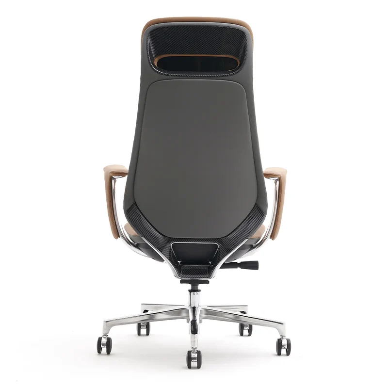 Omidi-Neta Premium Leather Chair with Headrest