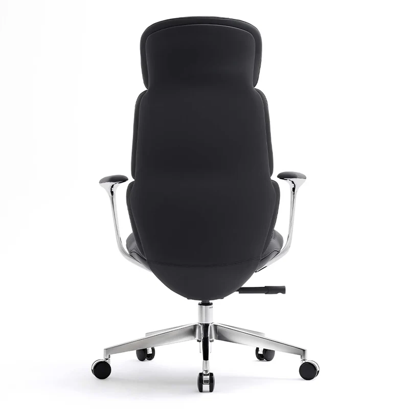 Omidi-Nolan Leather Chair with Classic Design