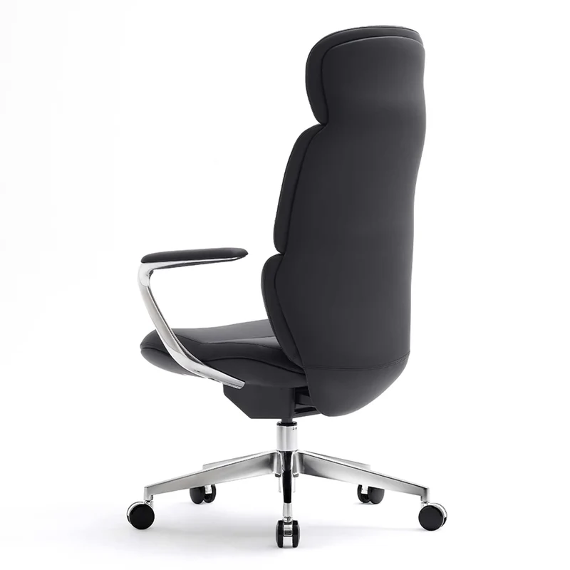 Omidi-Nolan Leather Chair with Classic Design