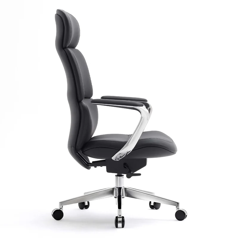 Omidi-Nolan Leather Chair with Classic Design