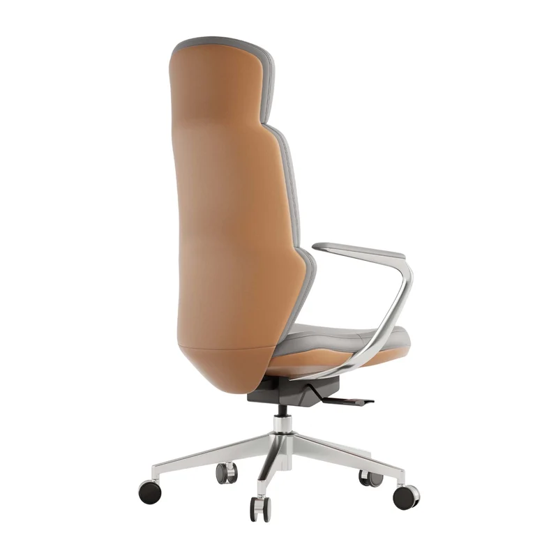 Omidi-Nolan Leather Chair with Classic Design