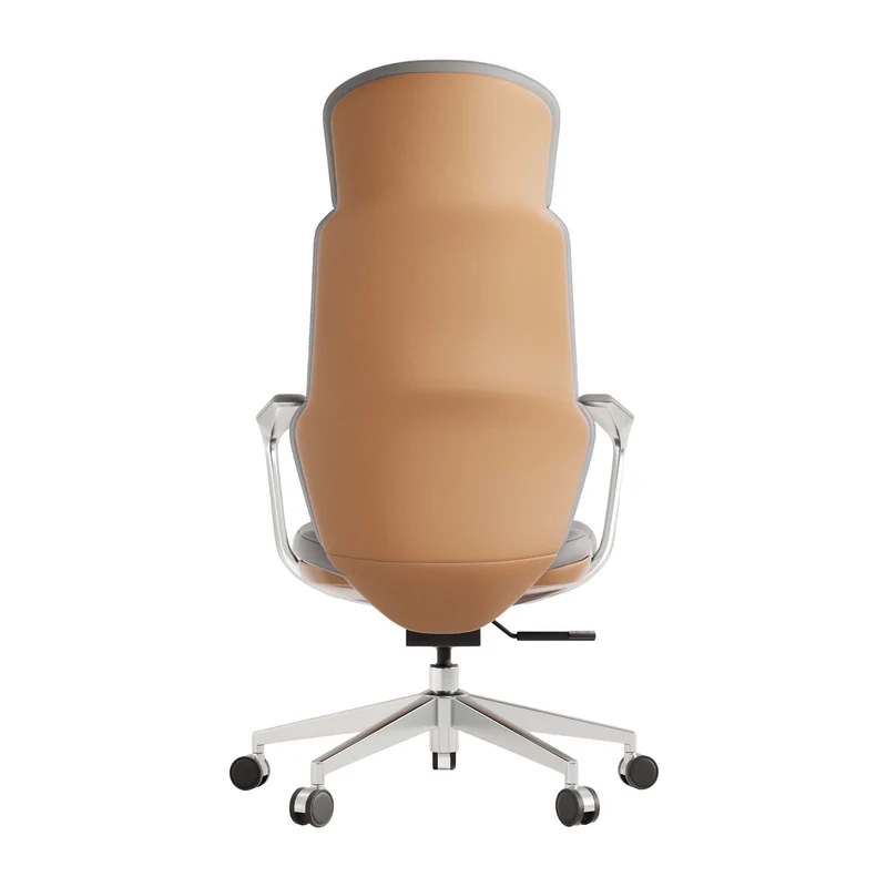 Omidi-Nolan Leather Chair with Classic Design
