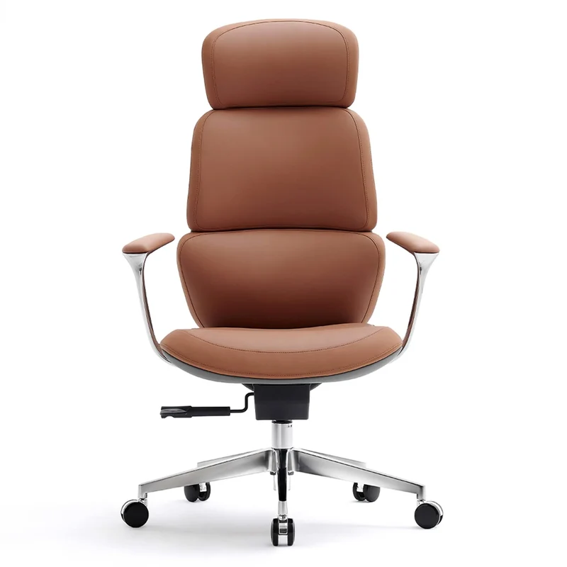 Omidi-Nolan Leather Chair with Classic Design