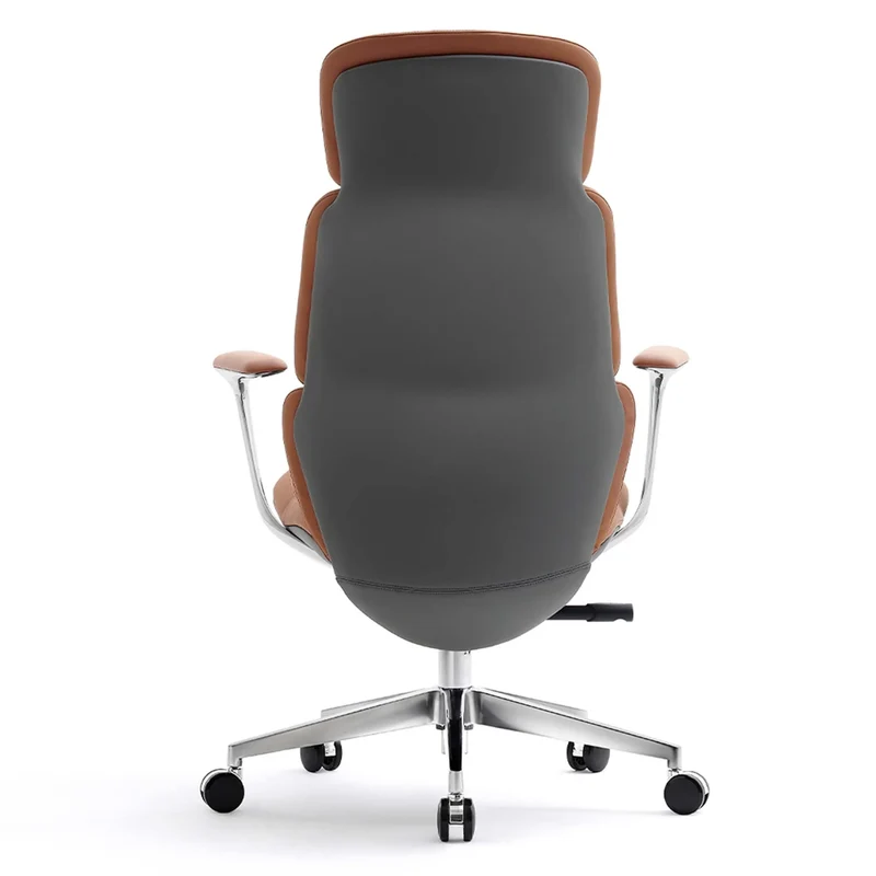 Omidi-Nolan Leather Chair with Classic Design