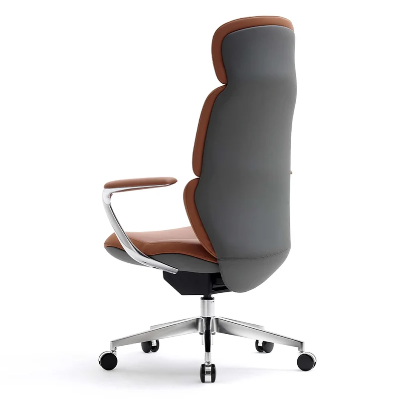 Omidi-Nolan Leather Chair with Classic Design