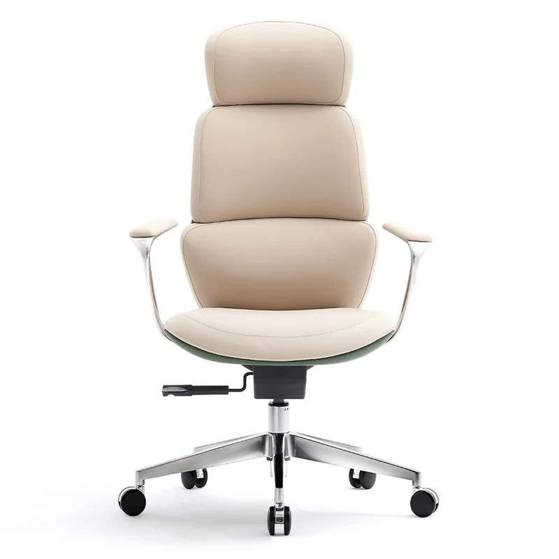 Omidi-Nolan Leather Chair with Classic Design