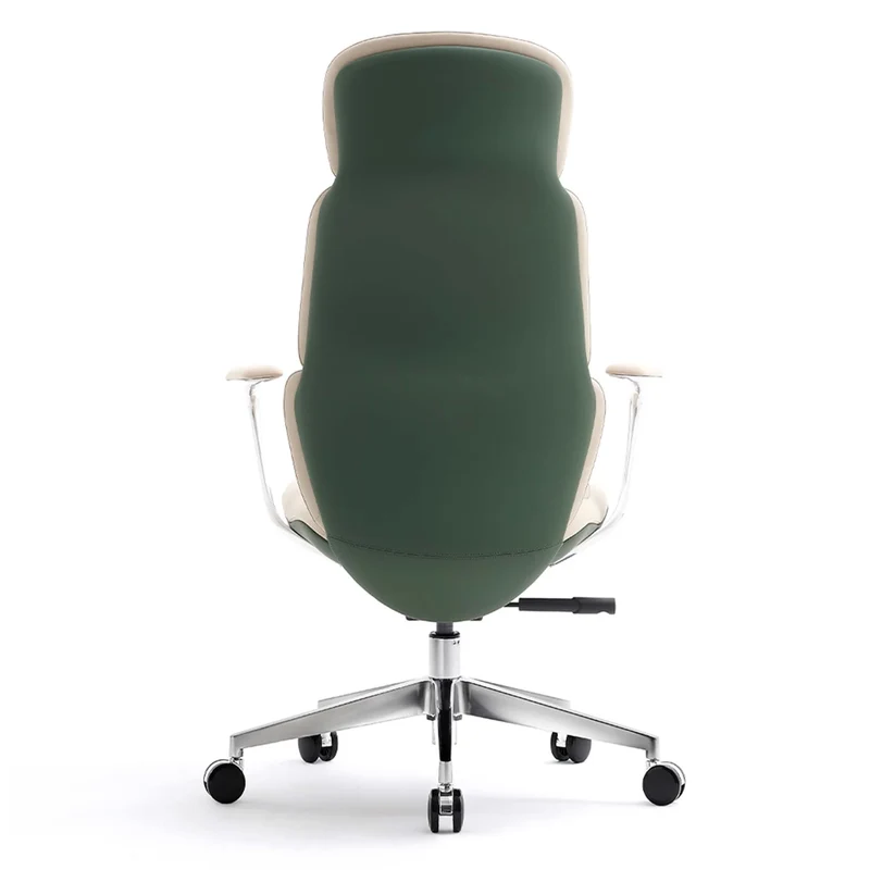 Omidi-Nolan Leather Chair with Classic Design