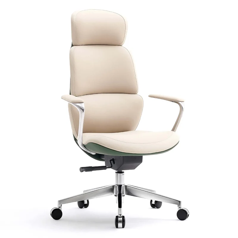 Omidi-Nolan Leather Chair with Classic Design