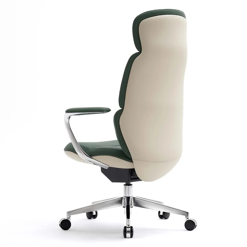 Omidi-Nolan Leather Chair with Classic Design