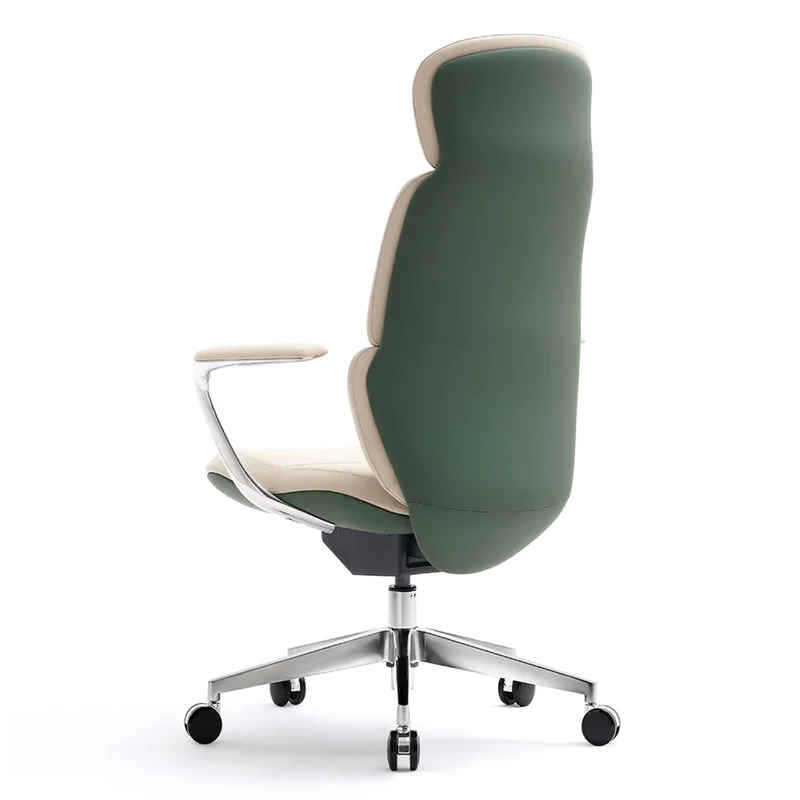 Omidi-Nolan Leather Chair with Classic Design