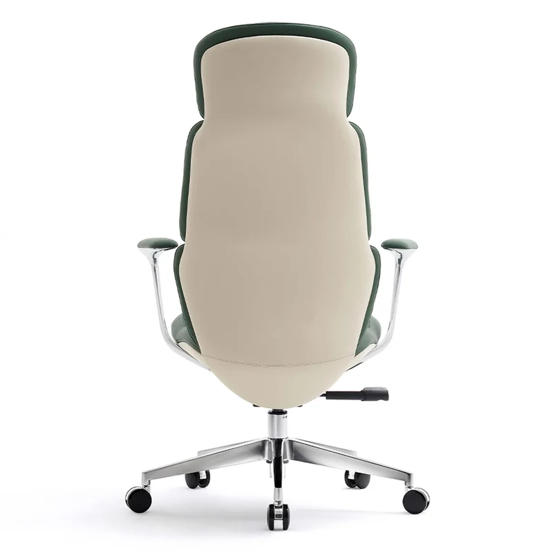 Omidi-Nolan Leather Chair with Classic Design