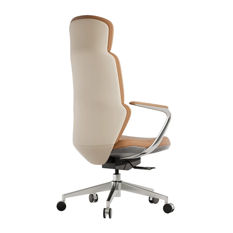 Omidi-Nolan Leather Chair with Classic Design