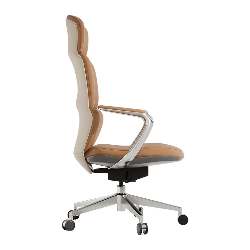 Omidi-Nolan Leather Chair with Classic Design