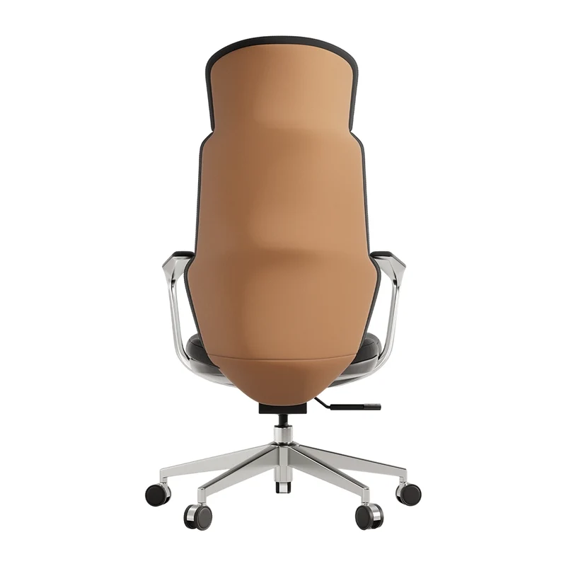 Omidi-Nolan Leather Chair with Classic Design