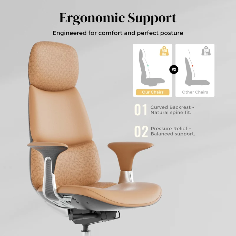Omidi-Nolan Leather Chair with Classic Design