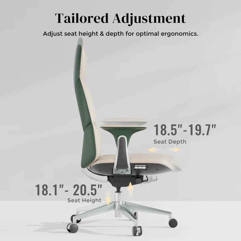 Omidi-Nolan Leather Chair with Classic Design
