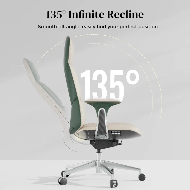 Omidi-Nolan Leather Chair with Classic Design