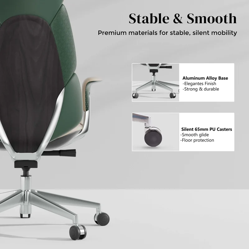 Omidi-Nolan Leather Chair with Classic Design