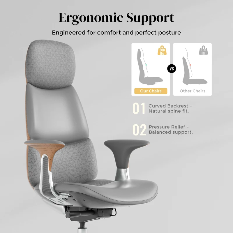 Omidi-Nolan Leather Chair with Classic Design