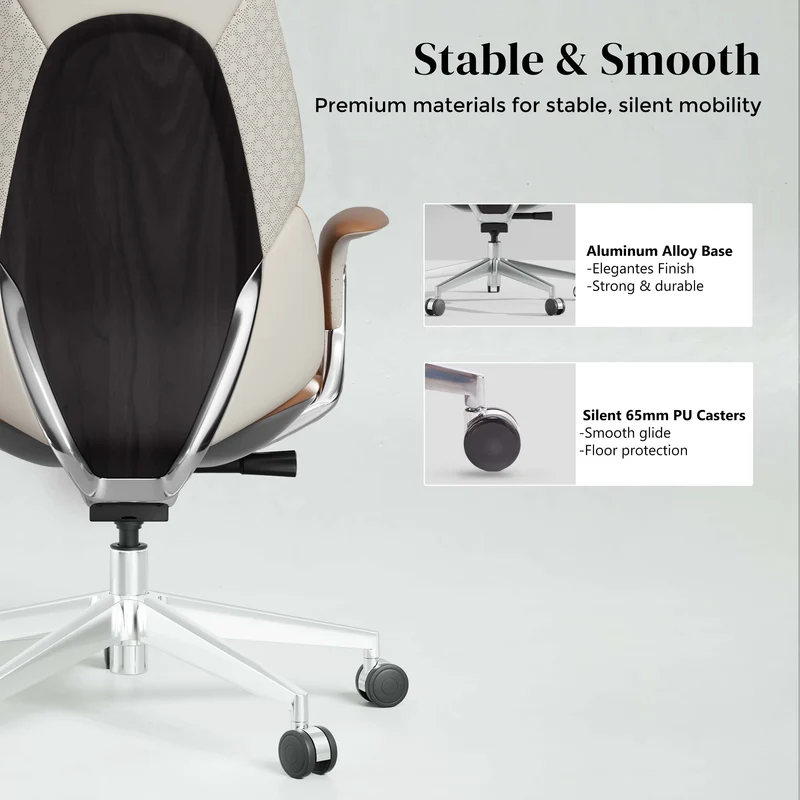 Omidi-Nolan Leather Chair with Classic Design