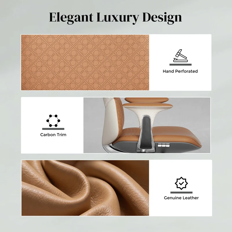 Omidi-Nolan Leather Chair with Classic Design