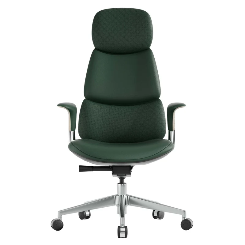 Omidi-Nolan Leather Chair with Classic Design